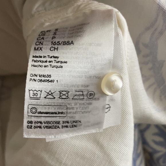 H&M Premium Collection Long Sleeve Shirt Dress, Sz Small - Picture 7 of 7